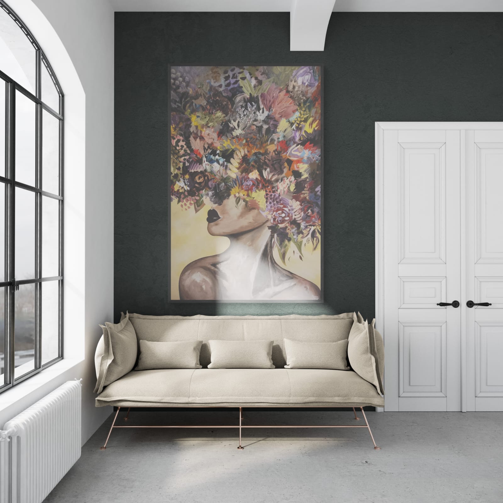- SOLD - "Wildflower" - 150cm x 100cm - Image 14