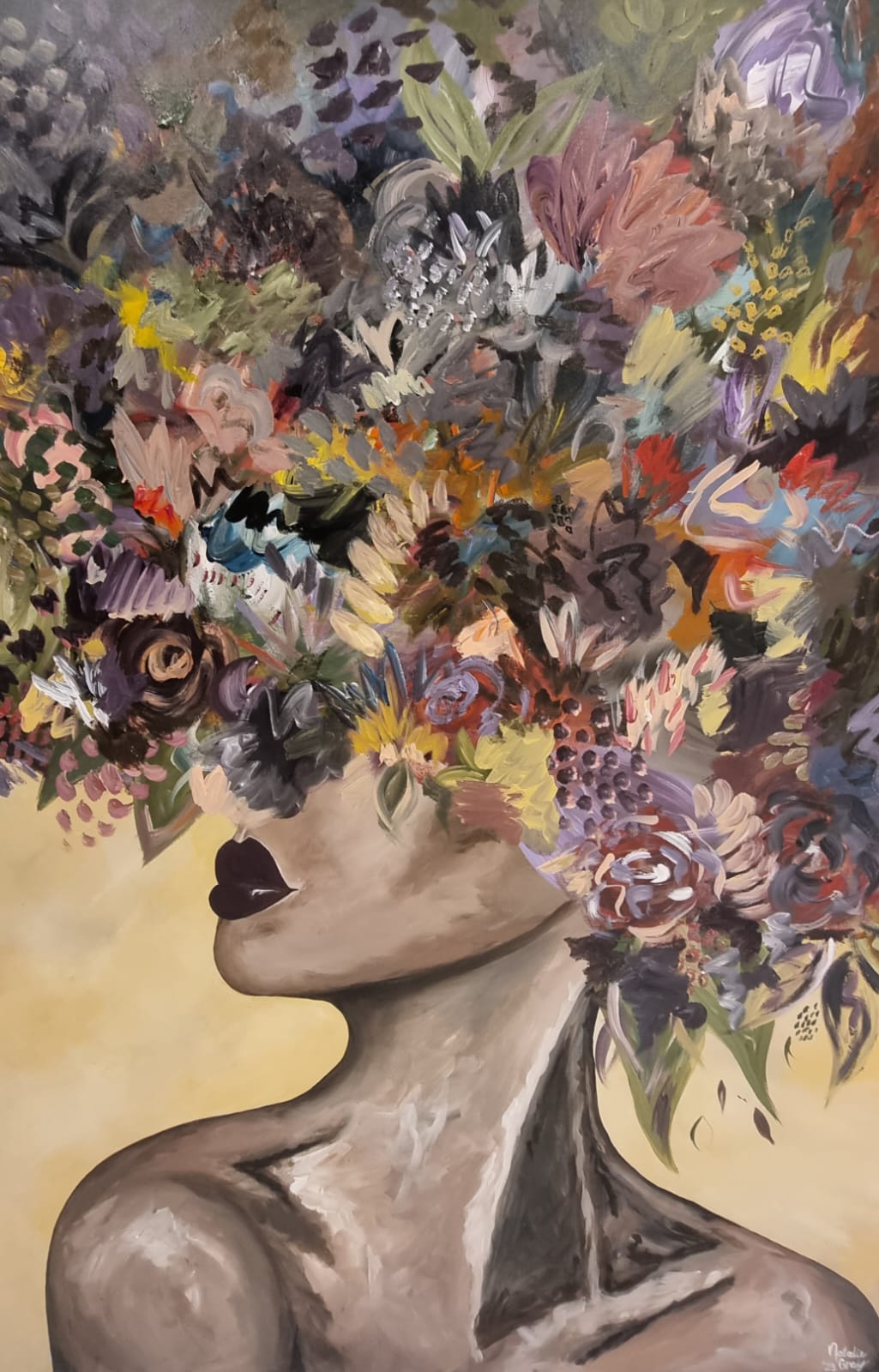 - SOLD - "Wildflower" - 150cm x 100cm - Image 5