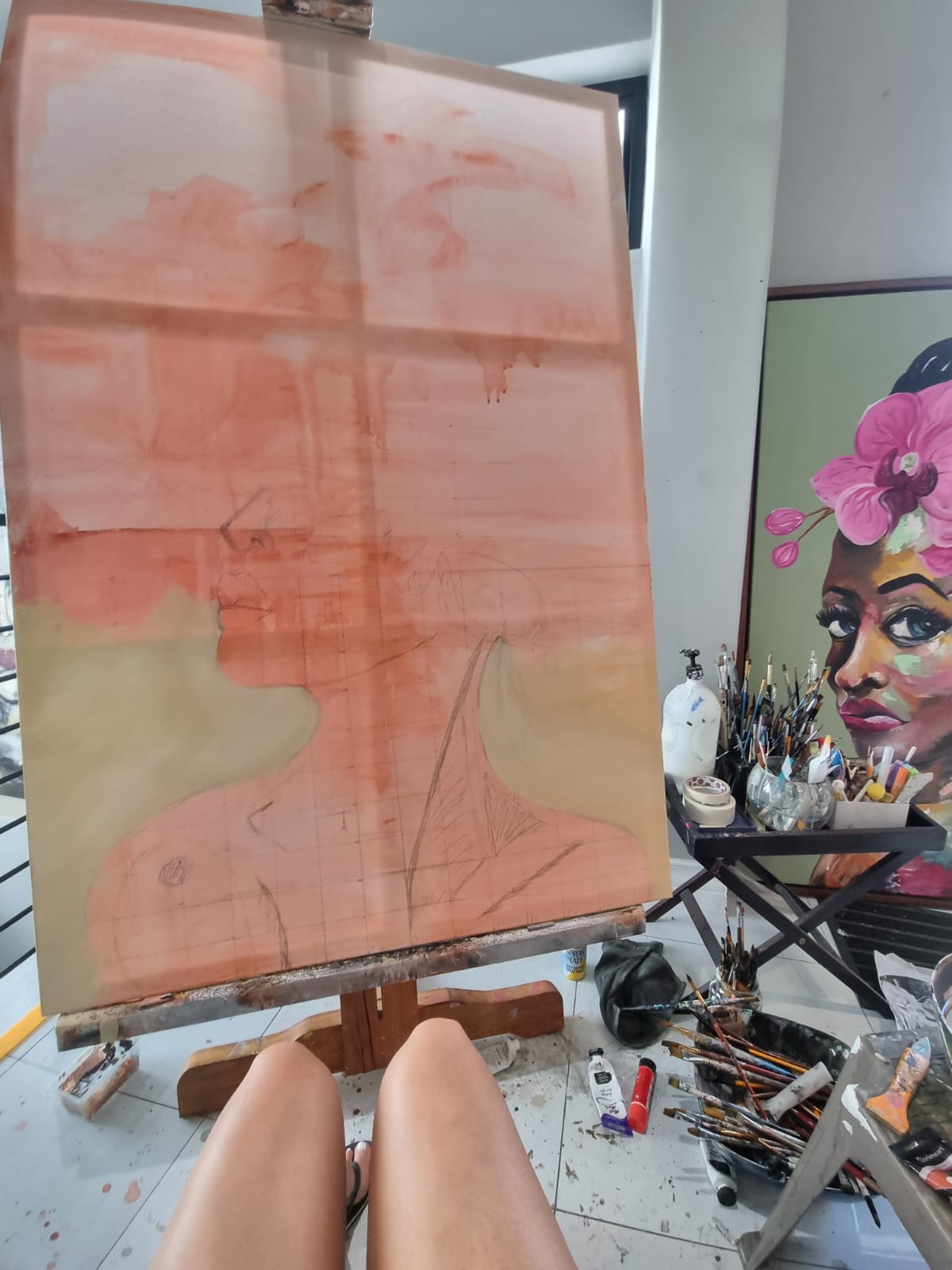 - SOLD - "Wildflower" - 150cm x 100cm - Image 10