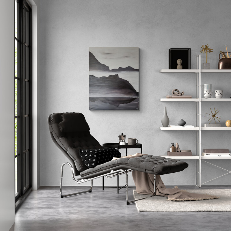 -SOLD- "Mystic Mountain" - By Teen Artist Ella Rose - 75cm x 60cm - Image 5