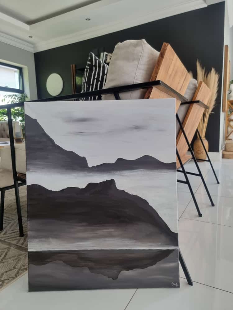 -SOLD- "Mystic Mountain" - By Teen Artist Ella Rose - 75cm x 60cm - Image 10