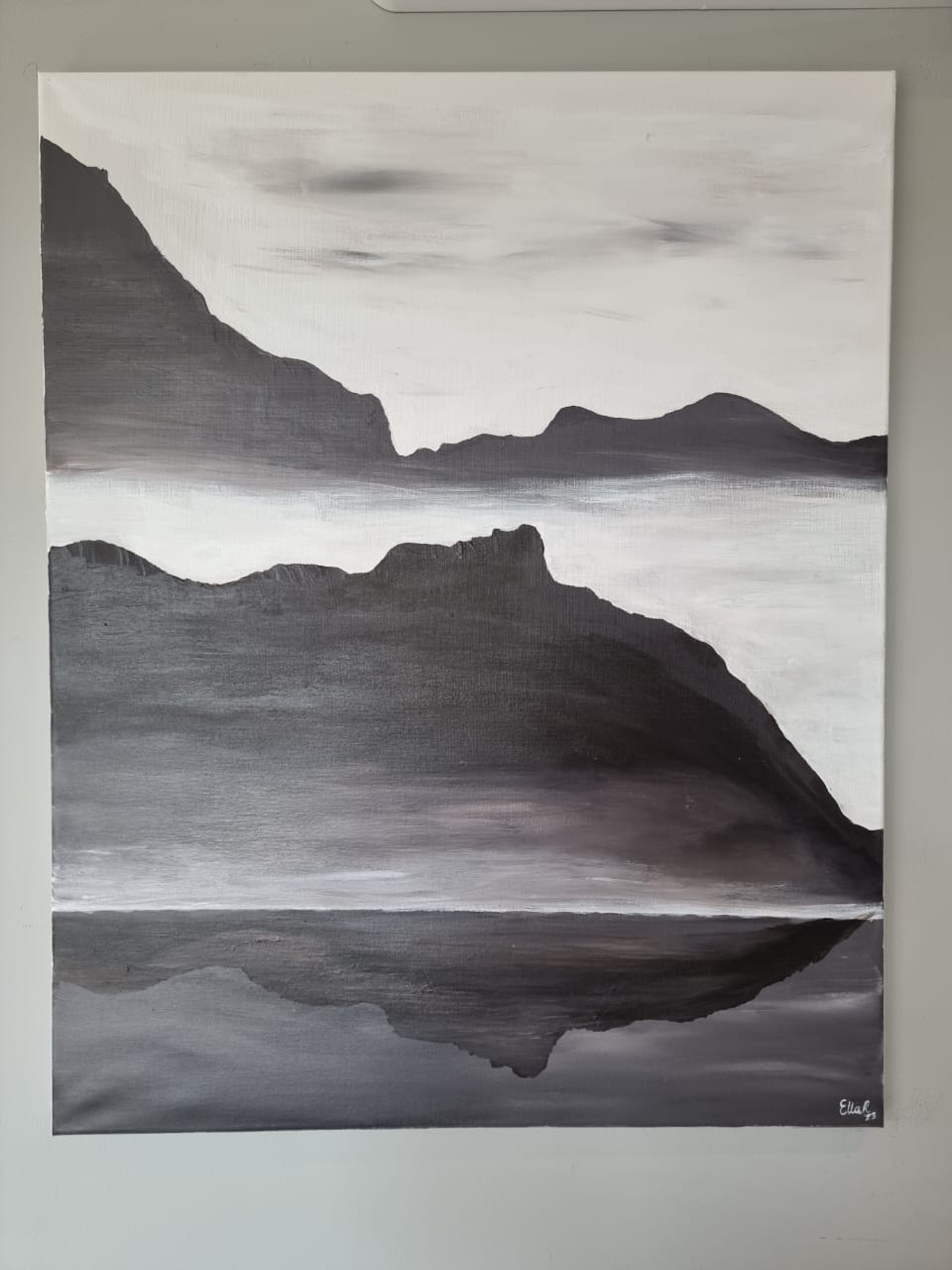 -SOLD- "Mystic Mountain" - By Teen Artist Ella Rose - 75cm x 60cm - Image 13