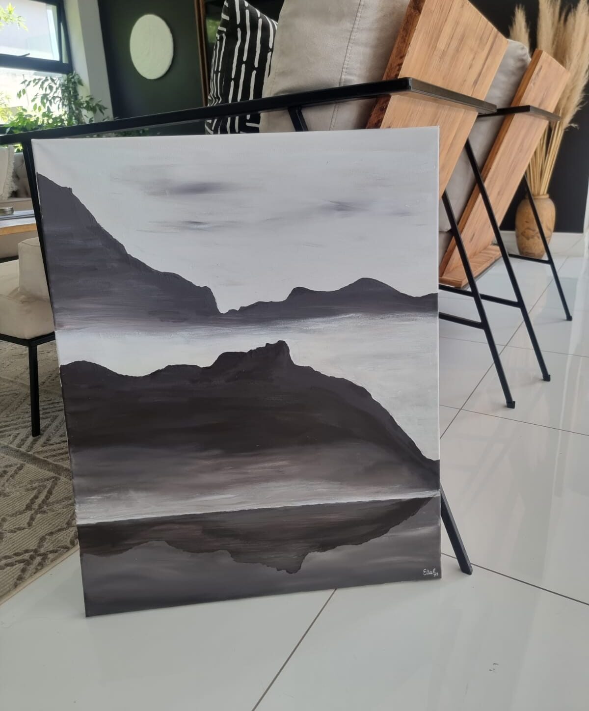 -SOLD- "Mystic Mountain" - By Teen Artist Ella Rose - 75cm x 60cm
