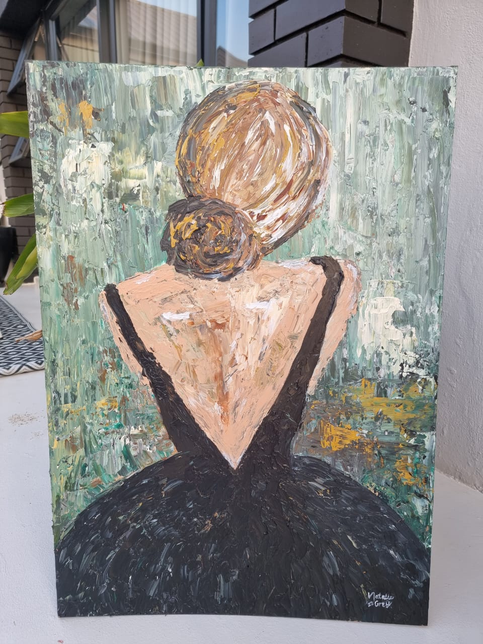 - SOLD - "The Dance" - Framed in Black Wooden Frame with Glass - 92cm x 67cm - Image 21
