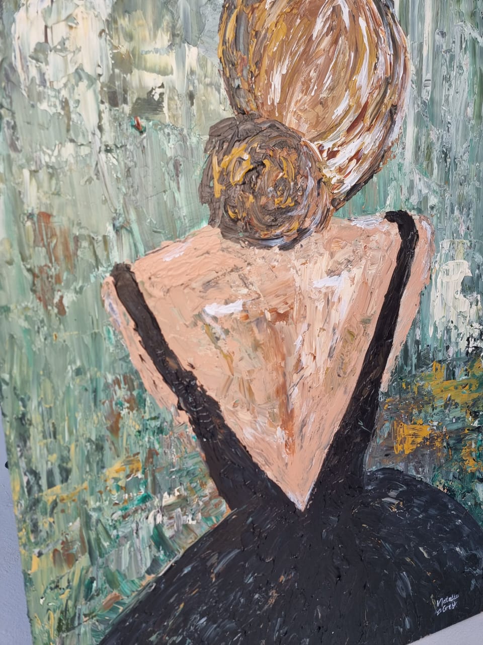 - SOLD - "The Dance" - Framed in Black Wooden Frame with Glass - 92cm x 67cm - Image 22
