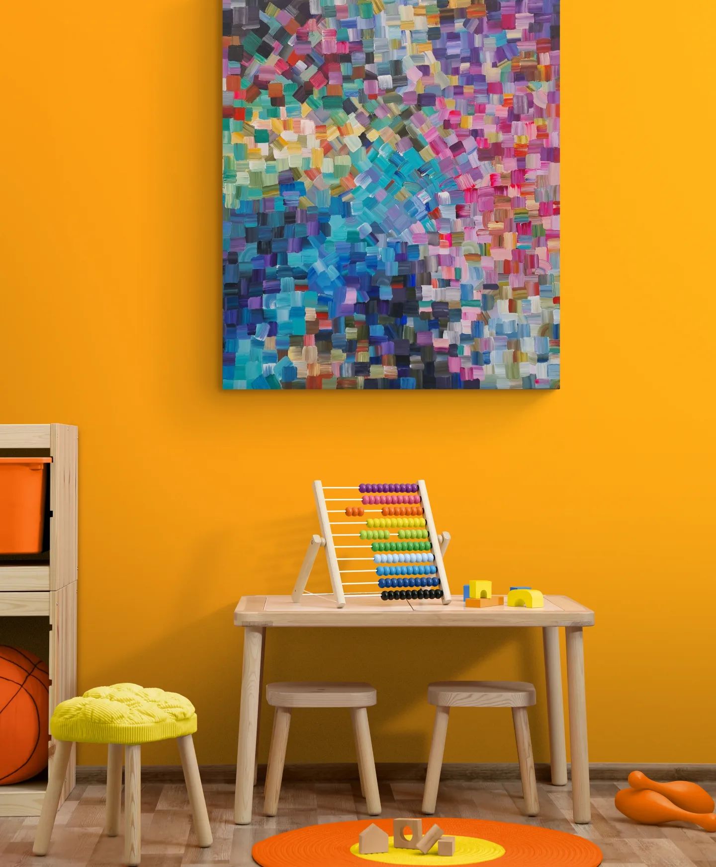 - SOLD - "Pieces of Me" - Acrylic on Canvas - 120 x 100cm - Image 6