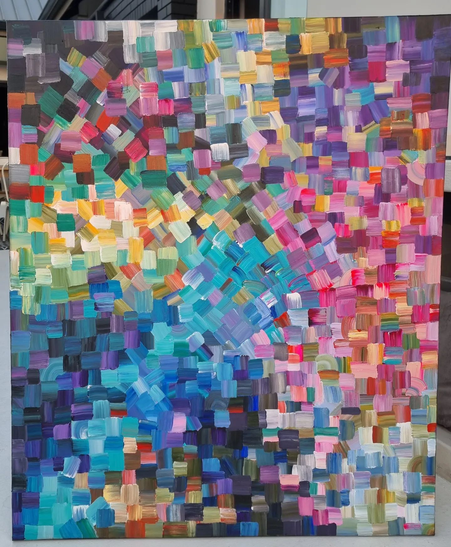 - SOLD - "Pieces of Me" - Acrylic on Canvas - 120 x 100cm - Image 3