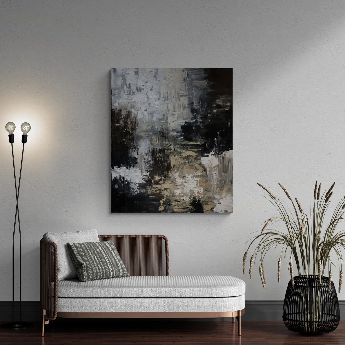 - SOLD - "The Shallow" - Mixed Media - 120 x 100cm - Image 6