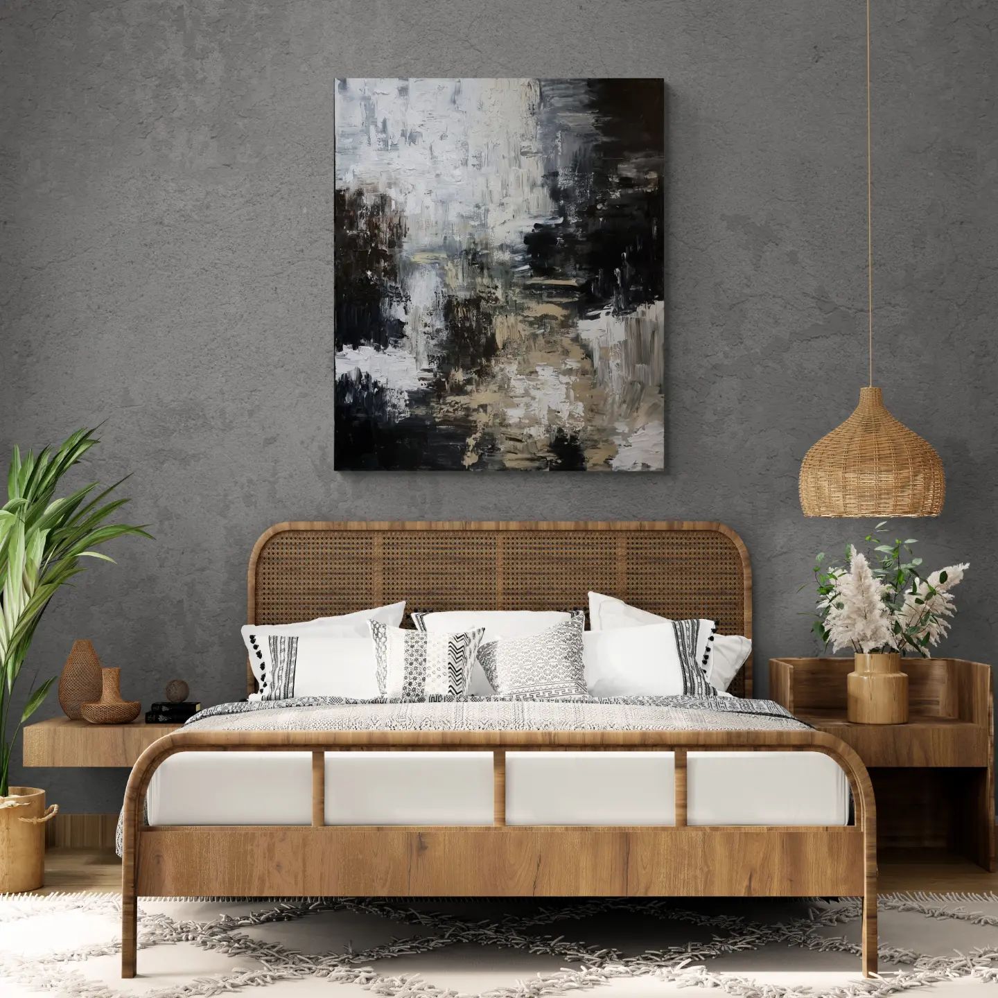 - SOLD - "The Shallow" - Mixed Media - 120 x 100cm - Image 8