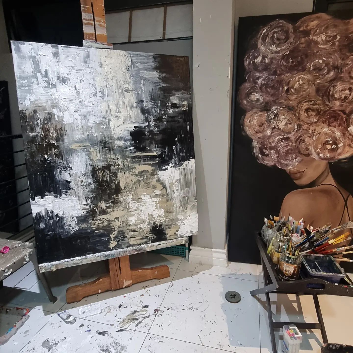 - SOLD - "The Shallow" - Mixed Media - 120 x 100cm - Image 4