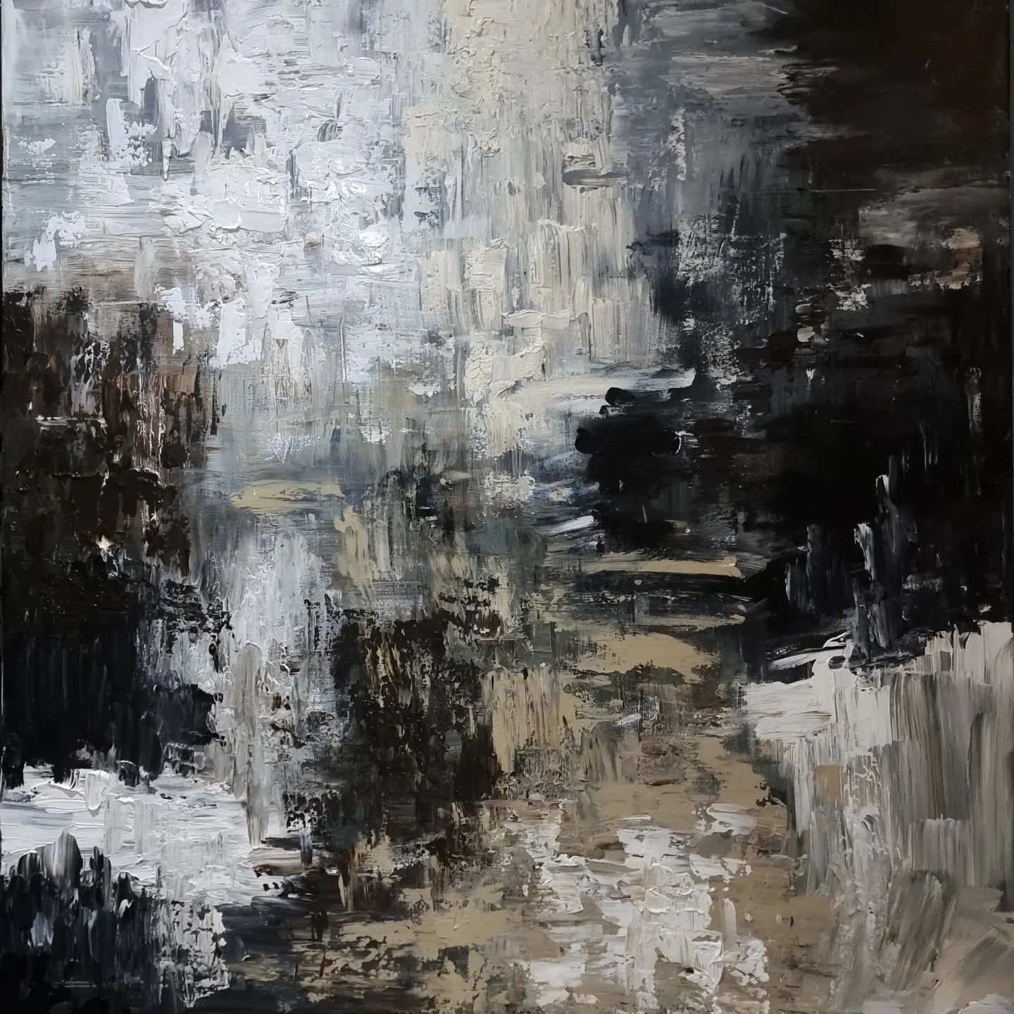 - SOLD - "The Shallow" - Mixed Media - 120 x 100cm - Image 3