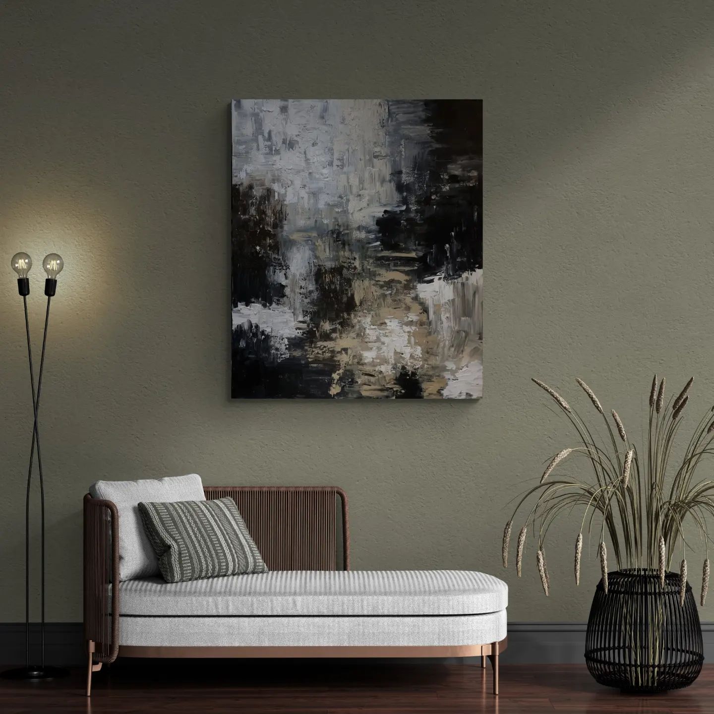 - SOLD - "The Shallow" - Mixed Media - 120 x 100cm - Image 5