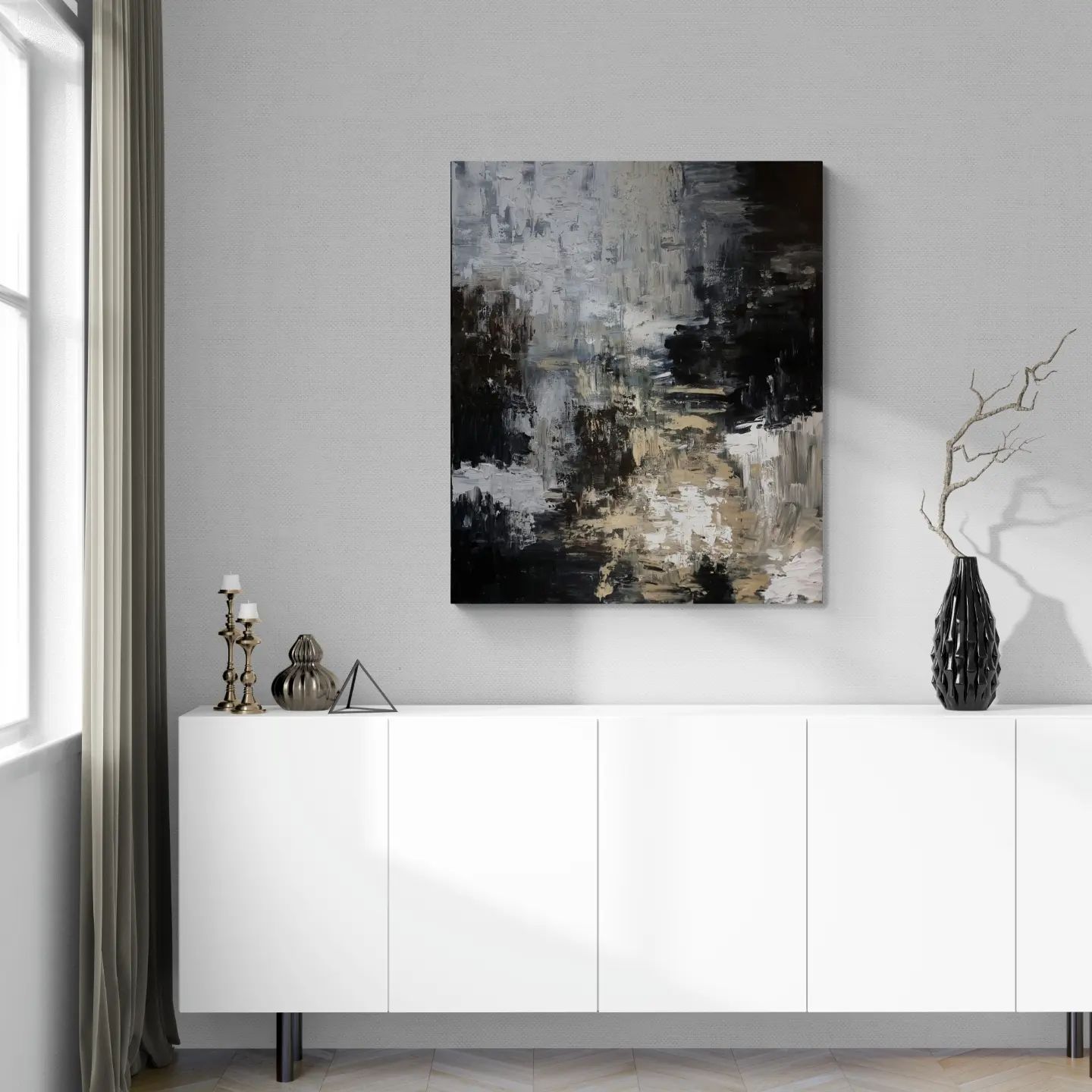 - SOLD - "The Shallow" - Mixed Media - 120 x 100cm - Image 7