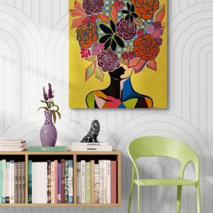 - SOLD - "Floral Fusion" - 84 x 110cm - Acrylic on canvas