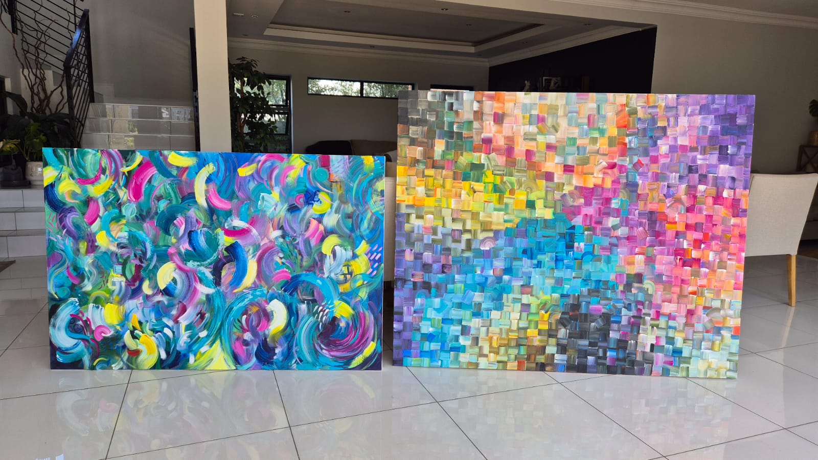 - SOLD - "Kaleidoscope Dreams" - 130 x `160cm - Image 7