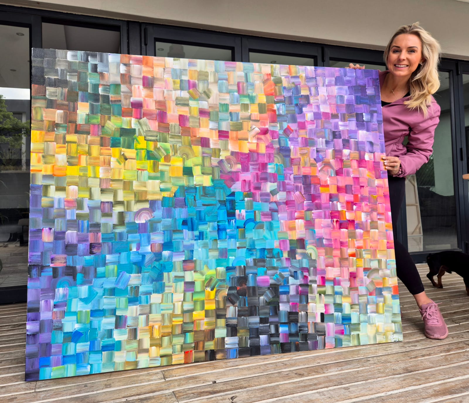 - SOLD - "Kaleidoscope Dreams" - 130 x `160cm - Image 12