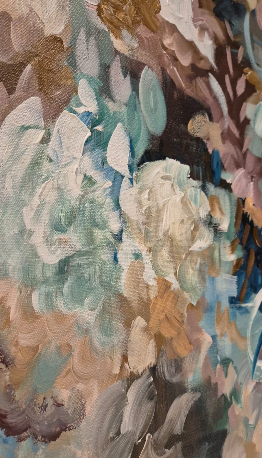 SOLD - "Whispers Of Blooms" - 100 x 100cm - Acrylic on Canvas - Image 11
