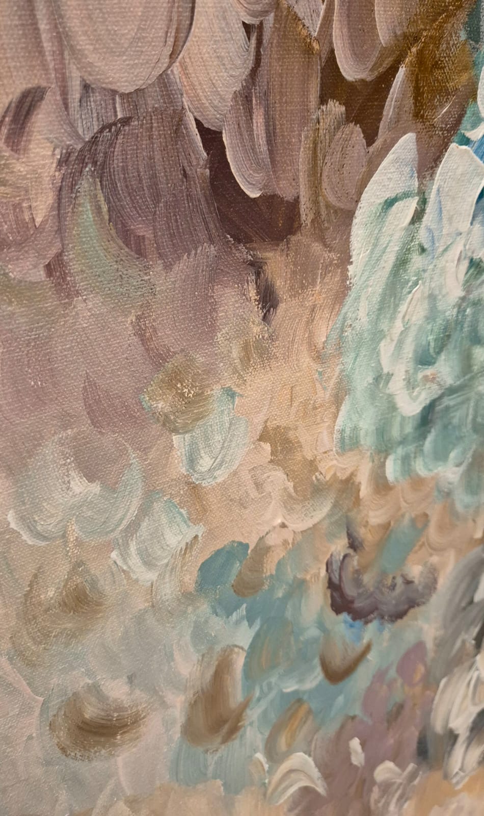 SOLD - "Whispers Of Blooms" - 100 x 100cm - Acrylic on Canvas - Image 14