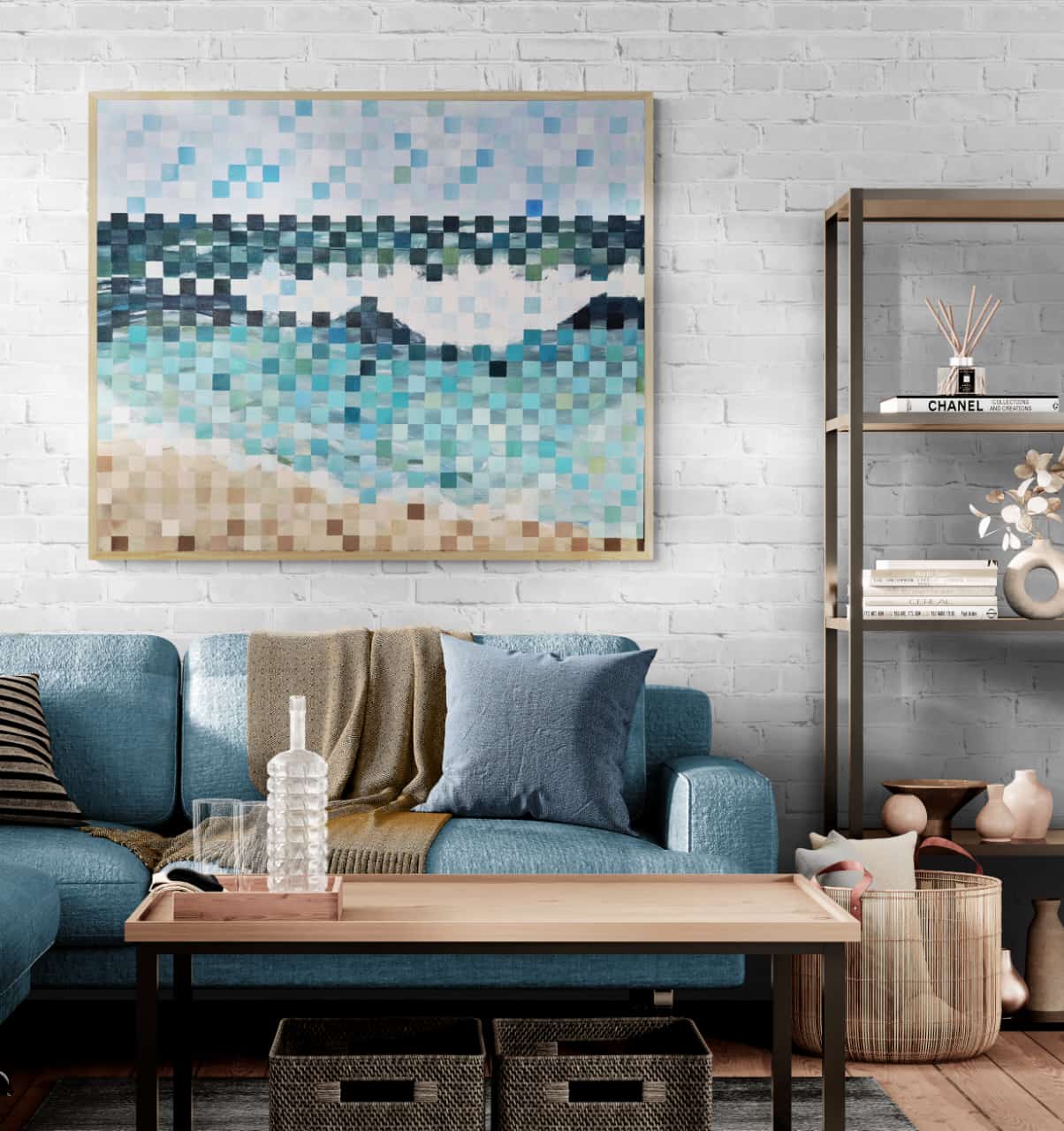 SOLD - "Beneath The Surface" - 100x120cm - Acrylic On Canvas - Image 5