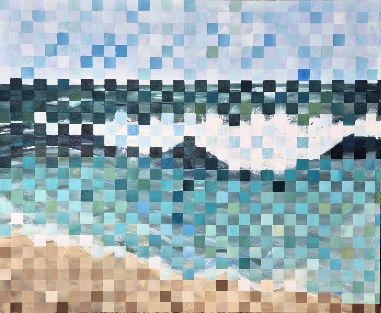 SOLD - "Beneath The Surface" - 100x120cm - Acrylic On Canvas - Image 4