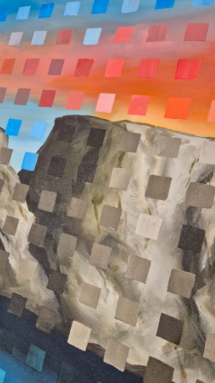 SOLD - "Table Mountain" - 100 x 150cm - Acrylic on Canvas - Image 11