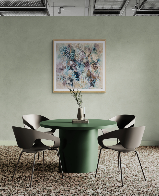 SOLD - "Whispers Of Blooms" - 100 x 100cm - Acrylic on Canvas - Image 2