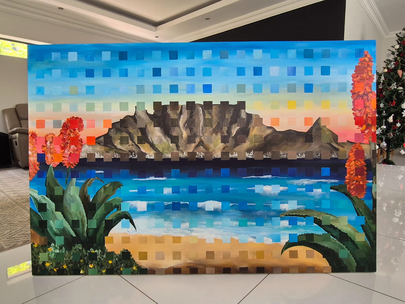 SOLD - "South African Splendor" - 100 x 150cm - Acrylic on Canvas - Image 7