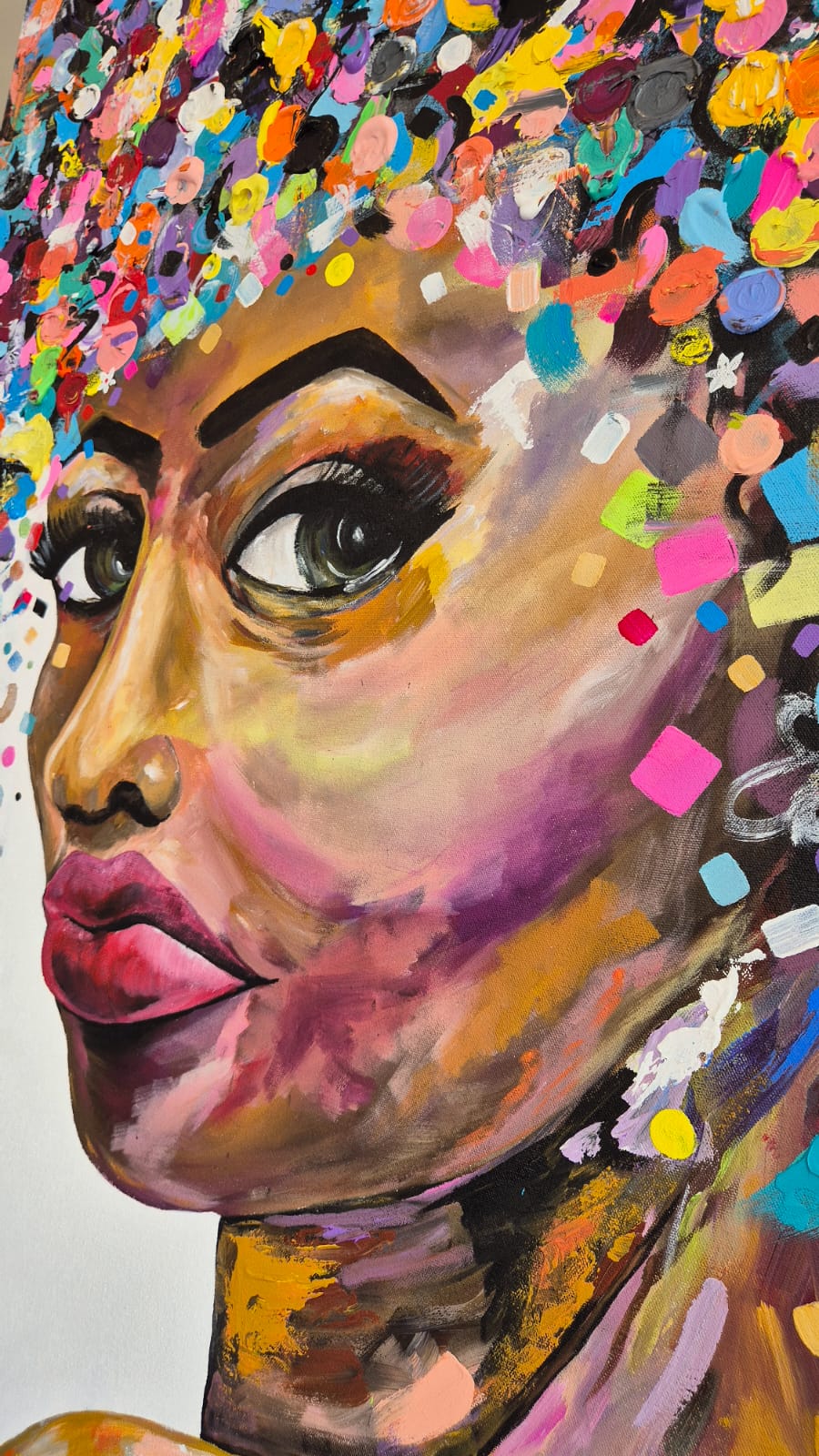 - SOLD - "Life Of The Party" - 100 x 150cm - Acrylic On Canvas - Image 8