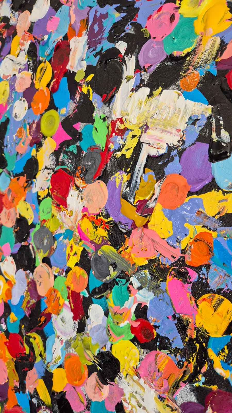 - SOLD - "Life Of The Party" - 100 x 150cm - Acrylic On Canvas - Image 9