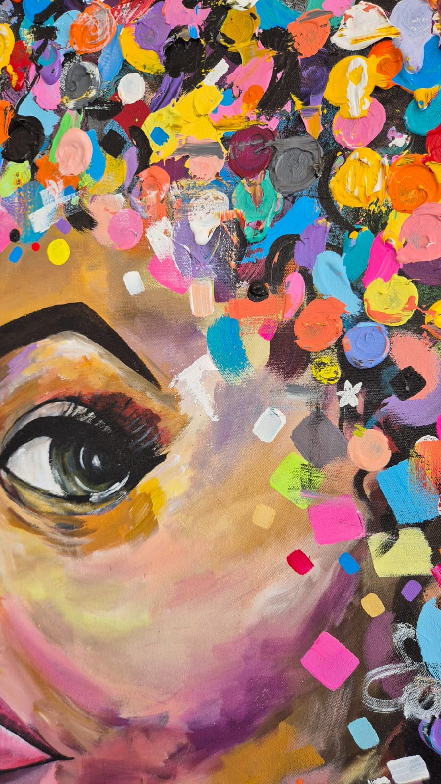 - SOLD - "Life Of The Party" - 100 x 150cm - Acrylic On Canvas - Image 10