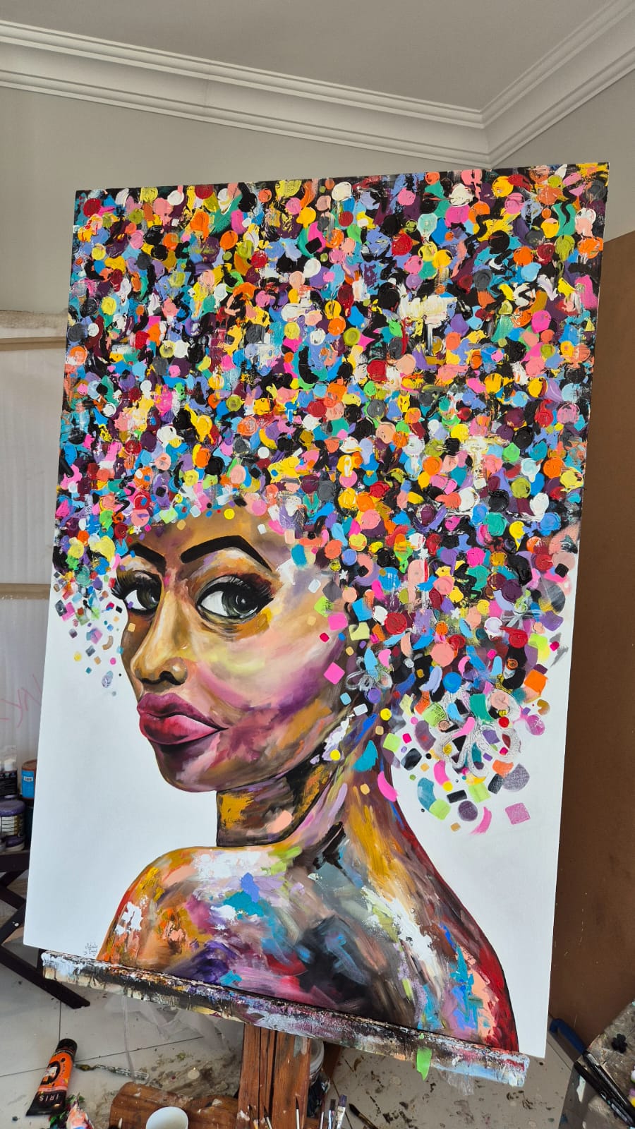 - SOLD - "Life Of The Party" - 100 x 150cm - Acrylic On Canvas - Image 5