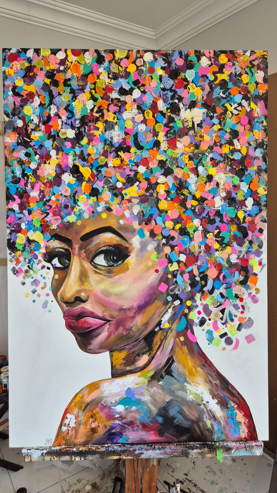 - SOLD - "Life Of The Party" - 100 x 150cm - Acrylic On Canvas - Image 7