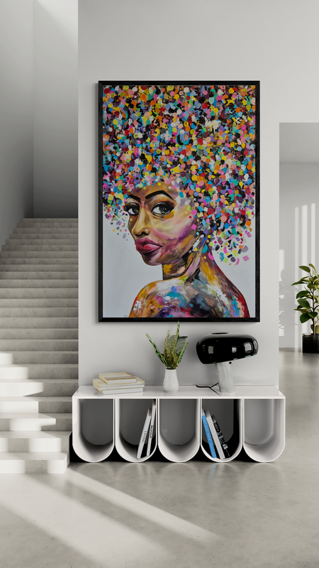 - SOLD - "Life Of The Party" - 100 x 150cm - Acrylic On Canvas - Image 3