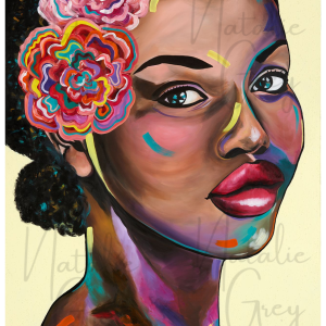 "Kiss Me, Coco" Print - Printed onto Slimline Canvas