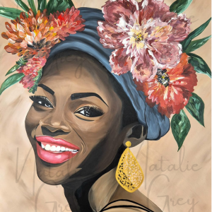 "African Bloom" - A0 - Acrylic On Canvas