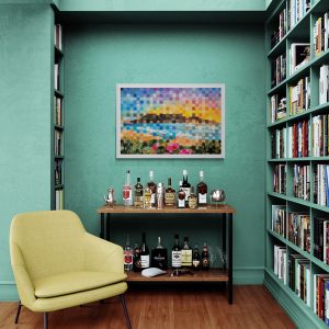 "Colourful Cape" - Natalie Grey Print - Printed onto Slimline Canvas