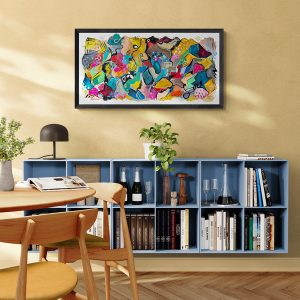 "Echoes Of Colour" - Natalie Grey Print - Printed onto Slimline Canvas