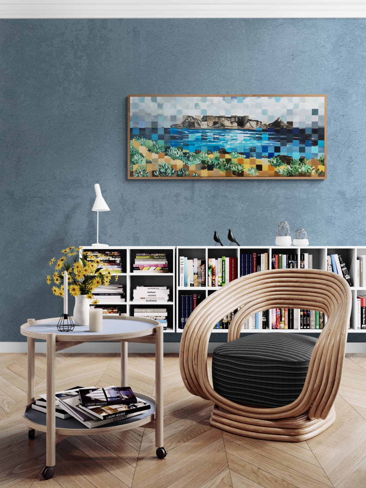 - SOLD - "Cape Wonder" - 170 x 70cm - Framed - Acrylic On Canvas - Image 6