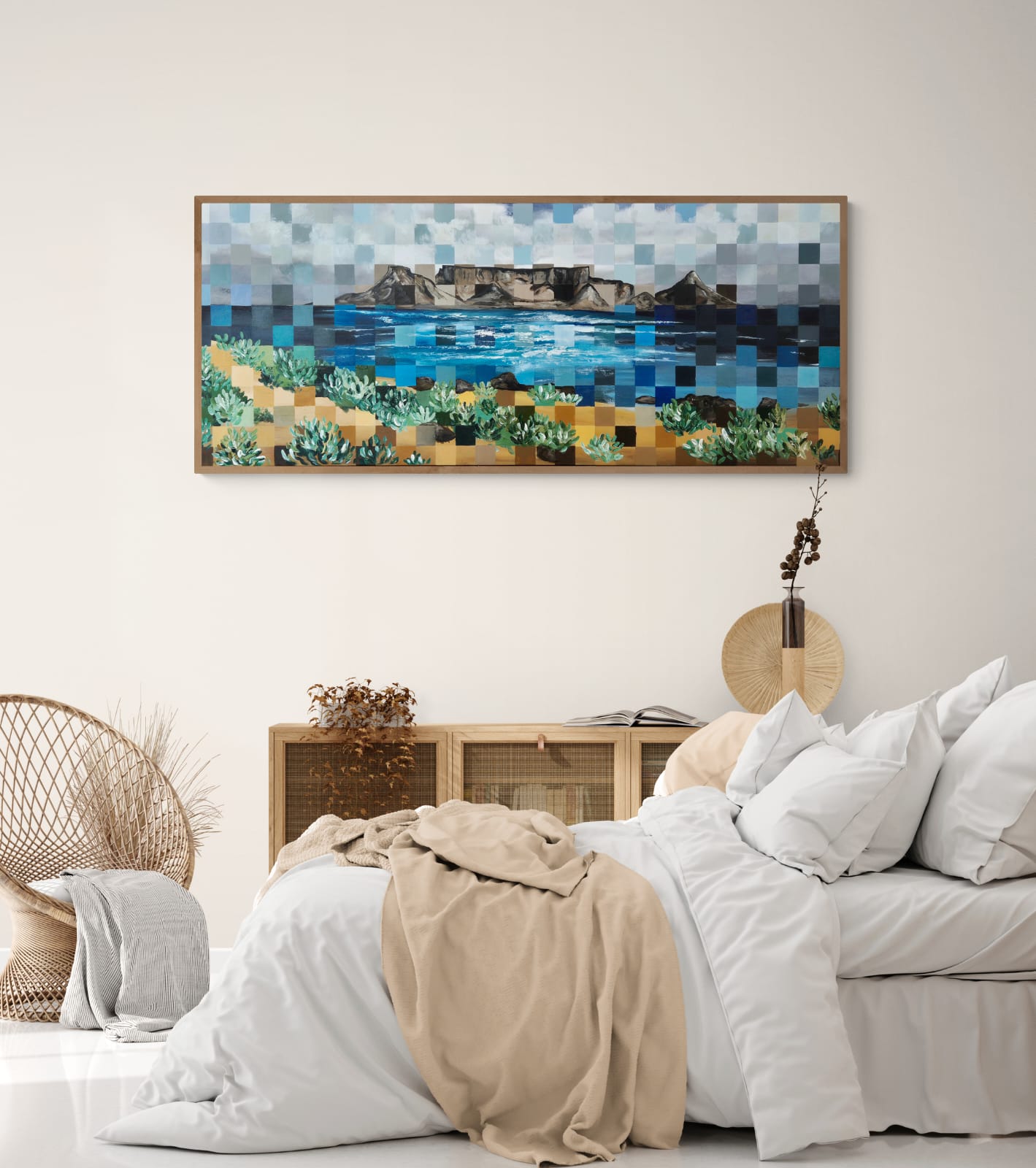 - SOLD - "Cape Wonder" - 170 x 70cm - Framed - Acrylic On Canvas - Image 9