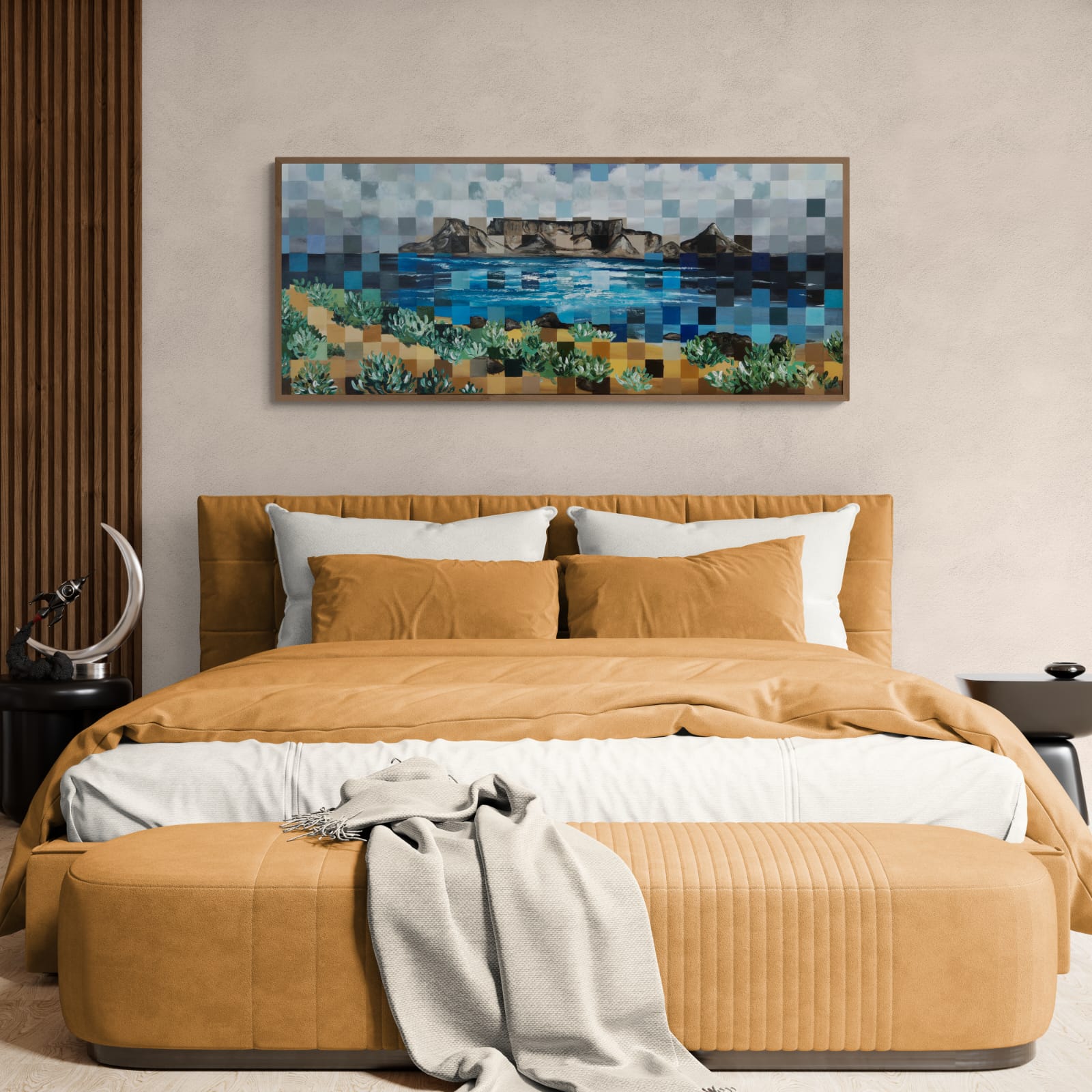 - SOLD - "Cape Wonder" - 170 x 70cm - Framed - Acrylic On Canvas - Image 10