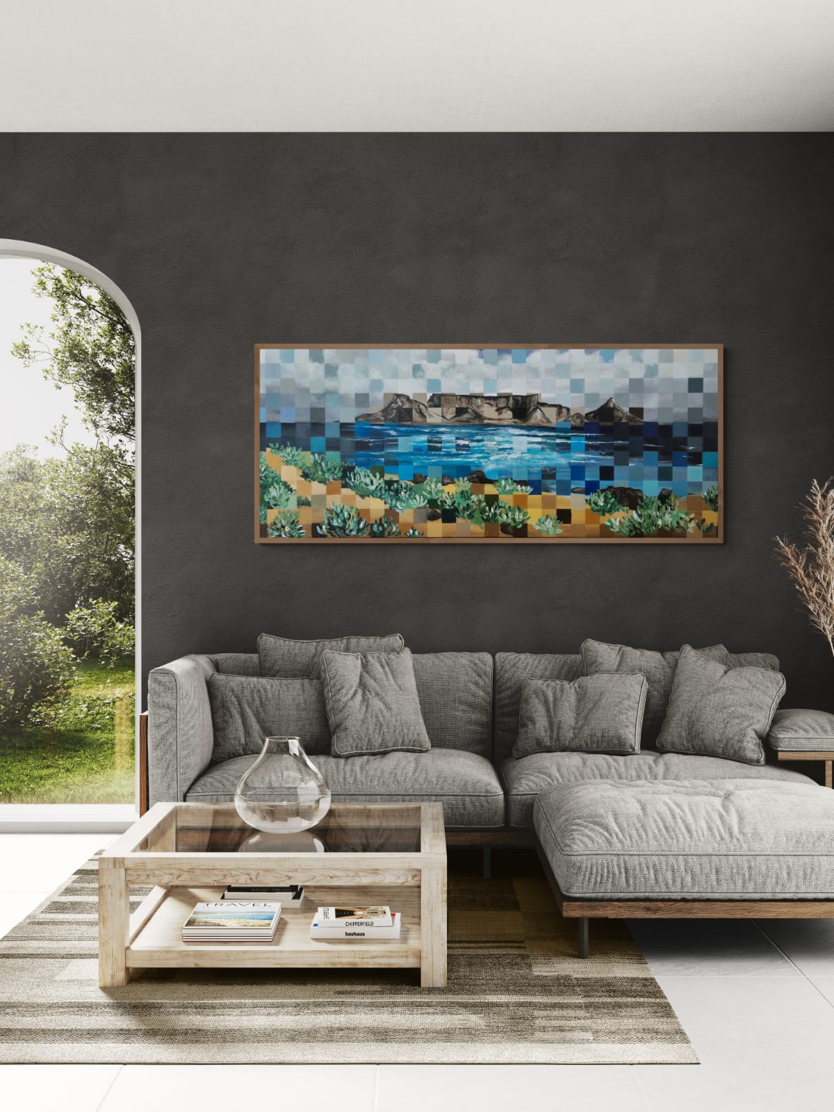 - SOLD - "Cape Wonder" - 170 x 70cm - Framed - Acrylic On Canvas - Image 13