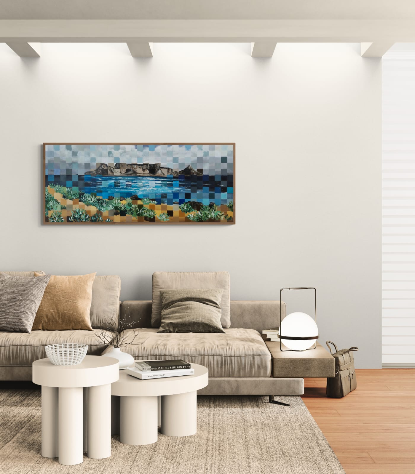 - SOLD - "Cape Wonder" - 170 x 70cm - Framed - Acrylic On Canvas - Image 15