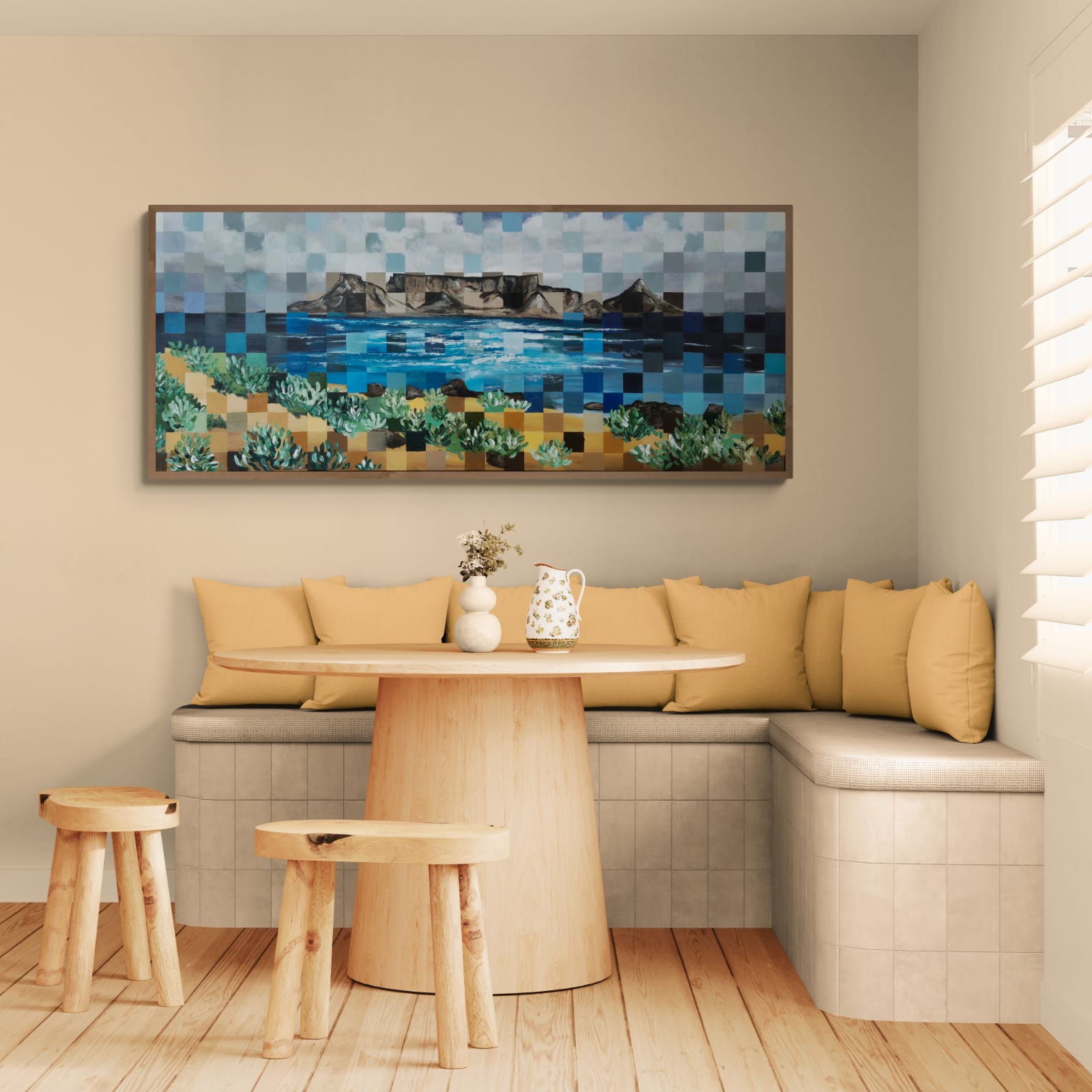 - SOLD - "Cape Wonder" - 170 x 70cm - Framed - Acrylic On Canvas - Image 16