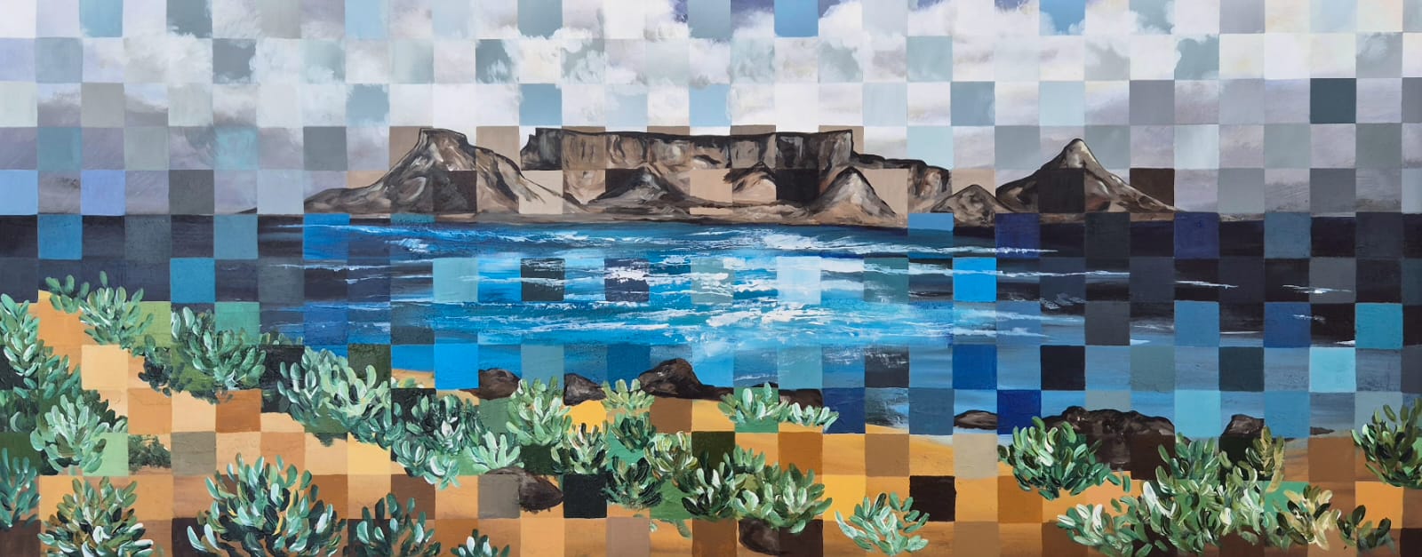 - SOLD - "Cape Wonder" - 170 x 70cm - Framed - Acrylic On Canvas - Image 17