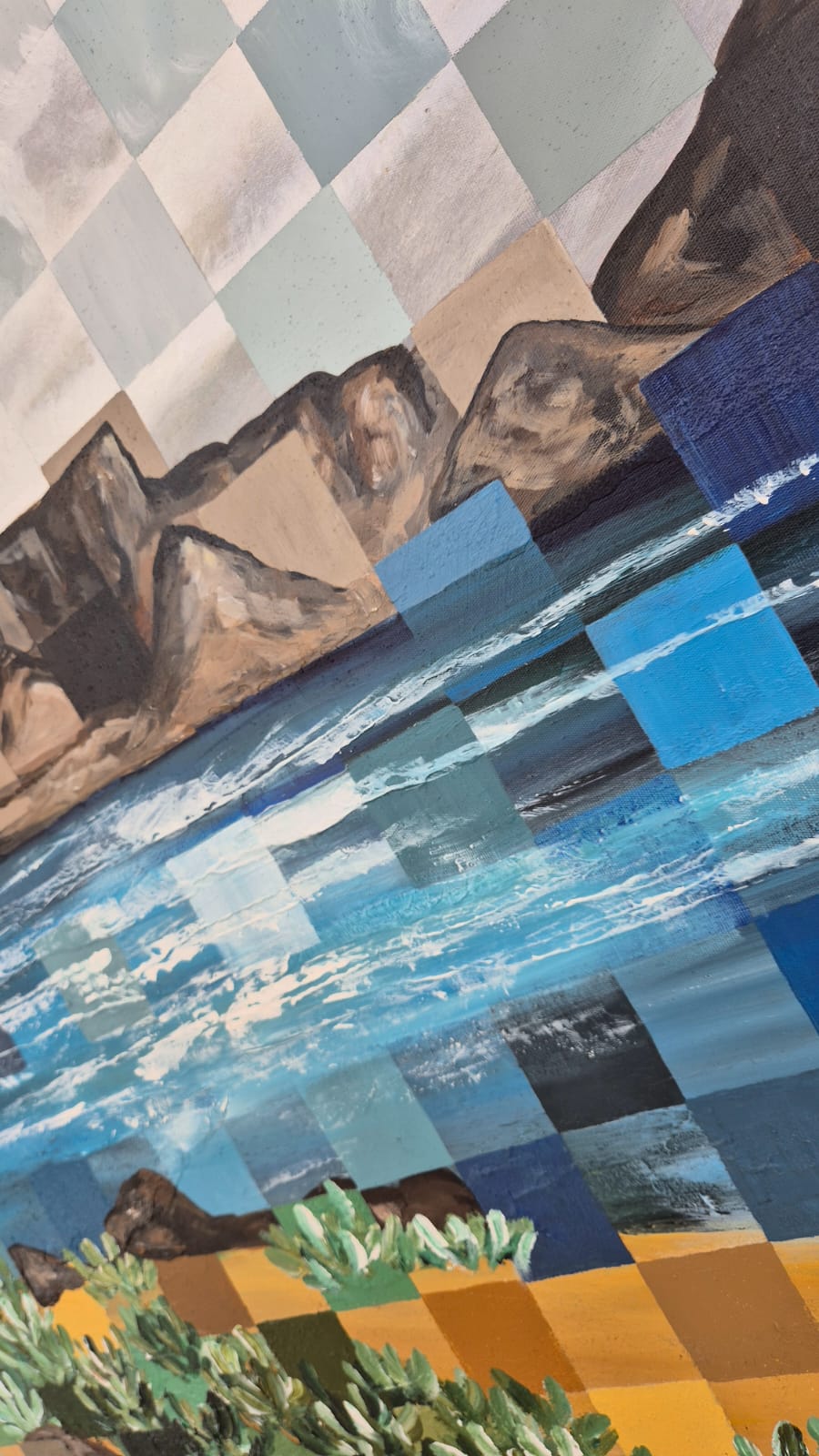- SOLD - "Cape Wonder" - 170 x 70cm - Framed - Acrylic On Canvas - Image 18