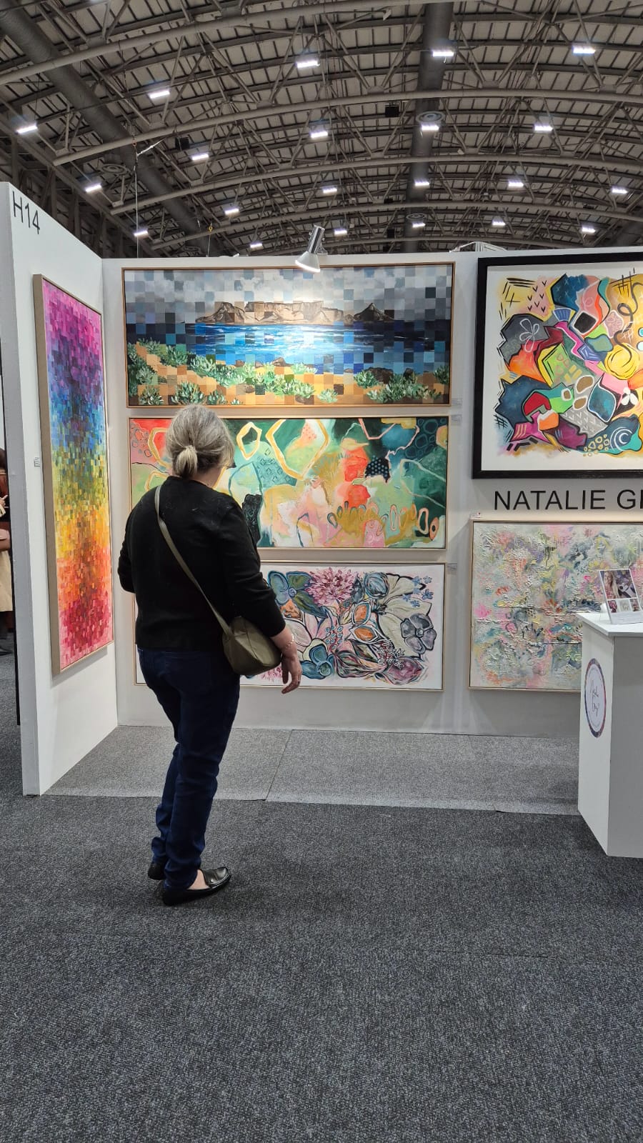 "Whimsical" - 170 x 70cm - Acrylic On Canvas - Framed in Light Oak - Image 6