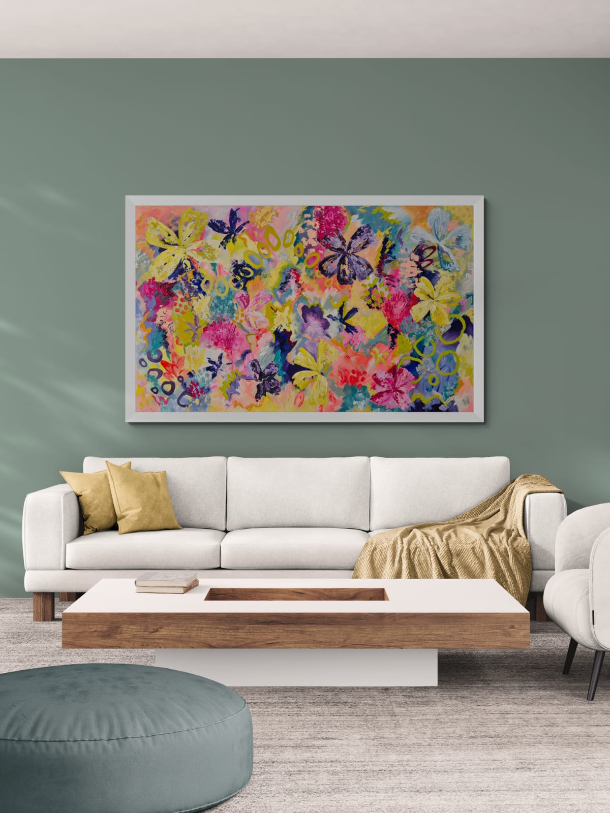 - SOLD - "Pina Colada's" - 110cm x 180cm - Acrylic On Canvas
