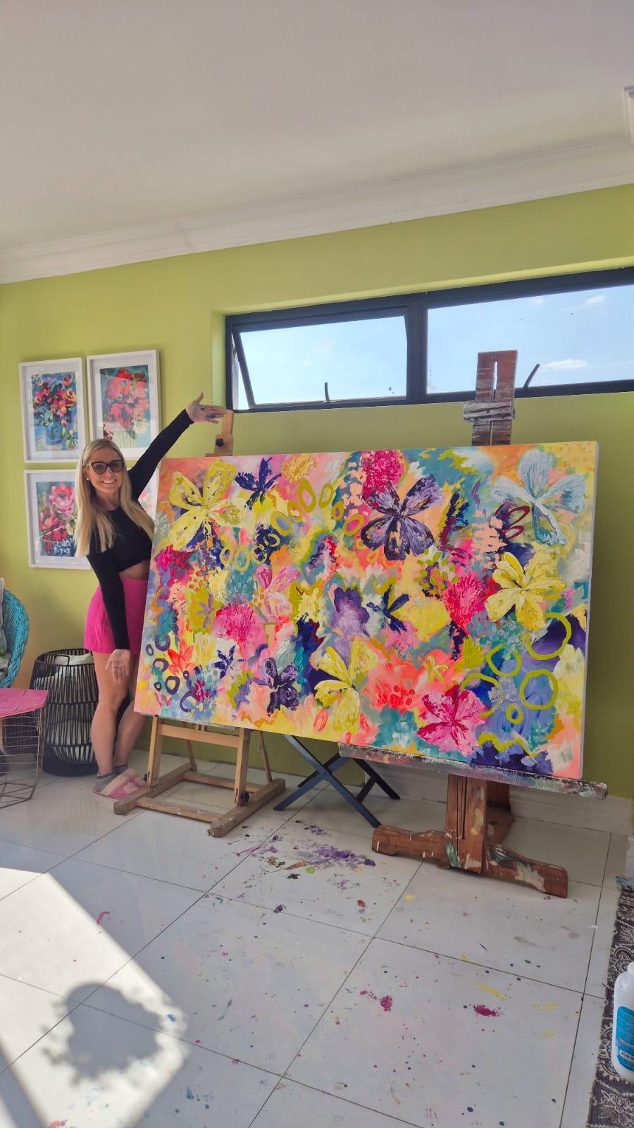- SOLD - "Pina Colada's" - 110cm x 180cm - Acrylic On Canvas - Image 10