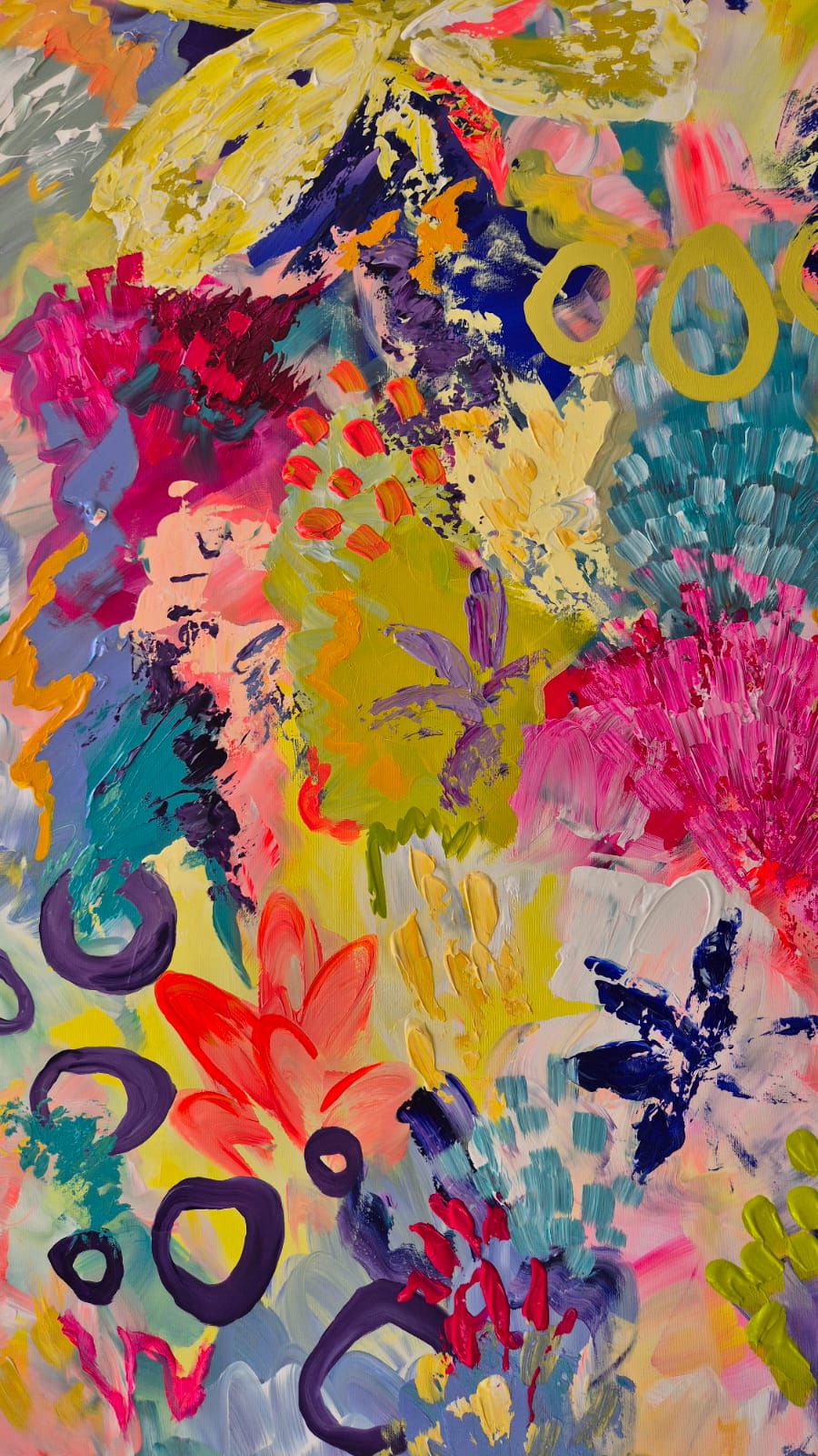 - SOLD - "Pina Colada's" - 110cm x 180cm - Acrylic On Canvas - Image 8
