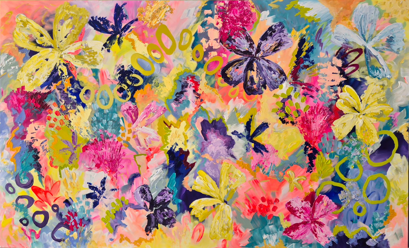 - SOLD - "Pina Colada's" - 110cm x 180cm - Acrylic On Canvas - Image 9